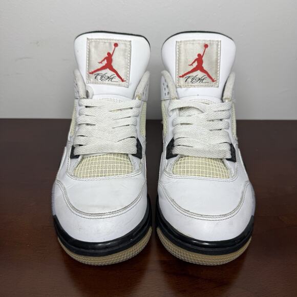 Air Jordan 4 Retro White Cement 2011 Shoes Men’s Size 8.5 308497-103 - Picture 4 of 6